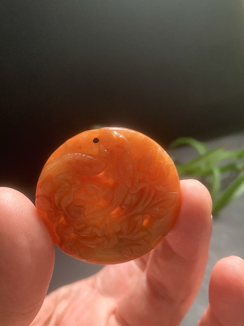 古玩玉器花開富貴真品鑒賞圖