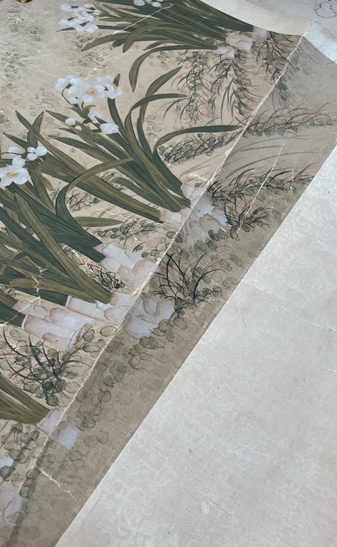 古玩字畫曹锜《貓蝶富貴圖》真品鑒賞圖