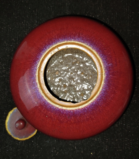 古玩陶瓷紅釉罐真品鑒賞圖