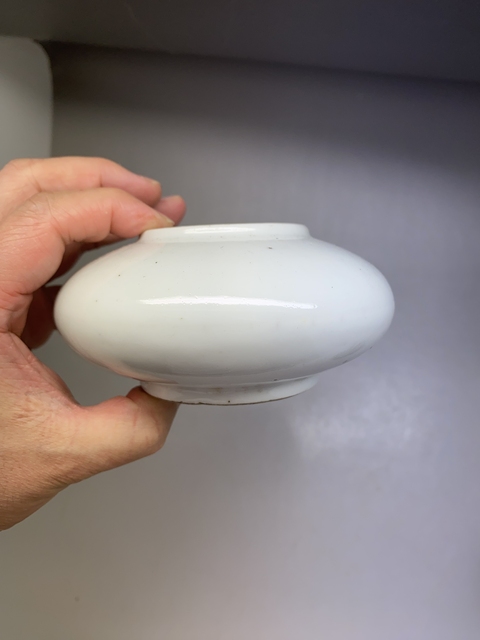 古玩陶瓷乾甜白大水盂拍賣,當前價格3800元