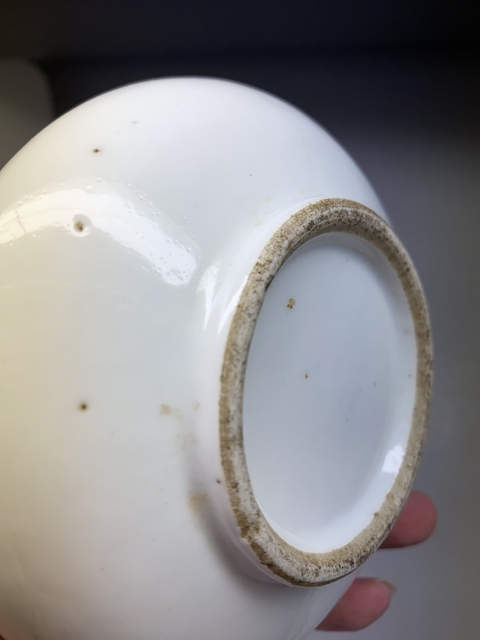 古玩陶瓷乾甜白大水盂拍賣,當前價格3800元