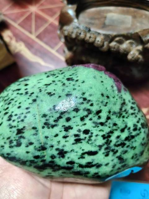 古玩玉器紅綠寶雕“人物故事”擺件真品鑒賞圖