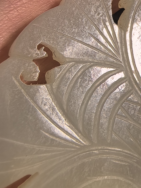 古玩玉器和田玉雕“福在眼前”佩真品鑒賞圖