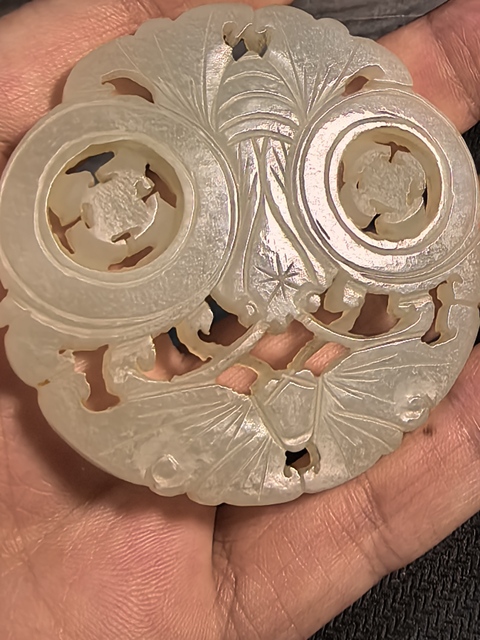 古玩玉器和田玉雕“福在眼前”佩真品鑒賞圖