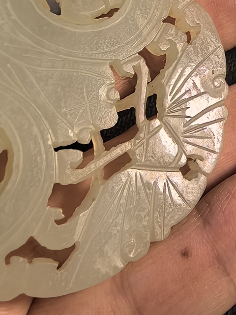 古玩玉器和田玉雕“福在眼前”佩真品鑒賞圖