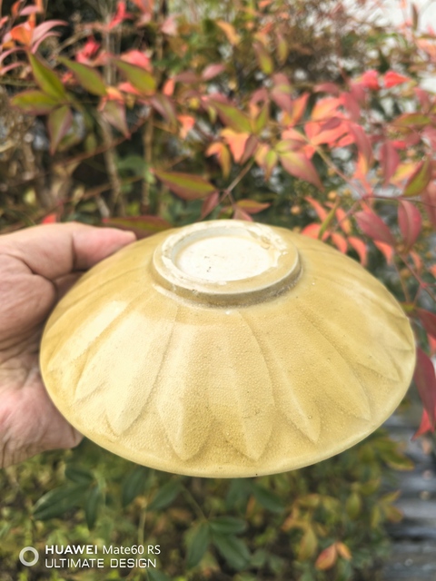 古玩陶瓷北宋龍泉窯米黃釉蓮瓣盞拍賣,當前價格16800元