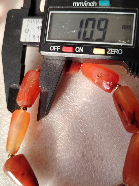 古玩玉器老紅瑪瑙珠手串拍賣,當前價格420元