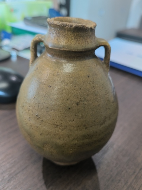 古玩陶瓷青釉雙系瓶真品鑒賞圖