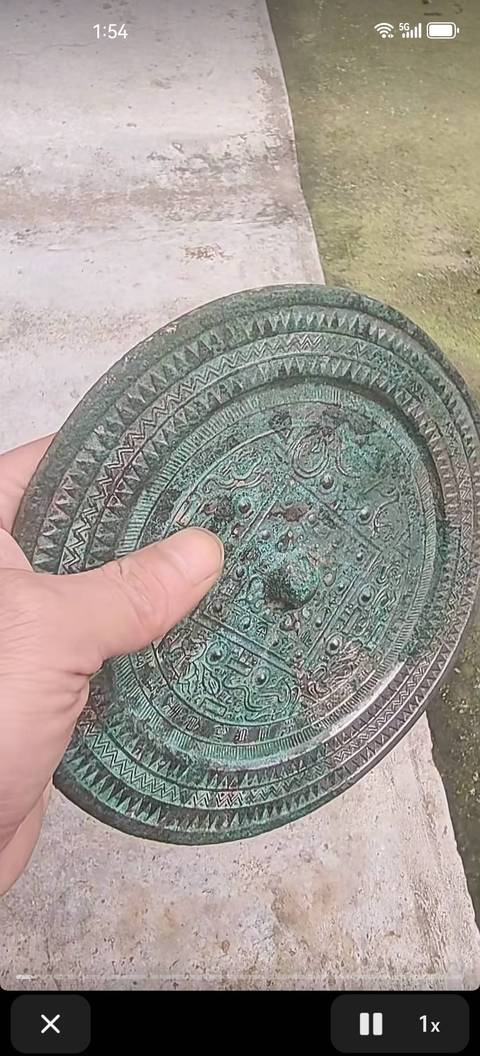 古玩銅器漢代規矩鏡真品鑒賞圖