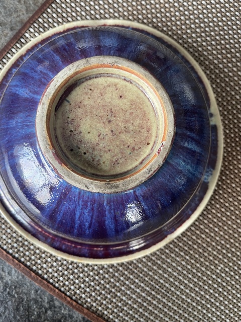 古玩陶瓷窯變釉花口碗真品鑒賞圖