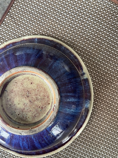 古玩陶瓷窯變釉花口碗真品鑒賞圖