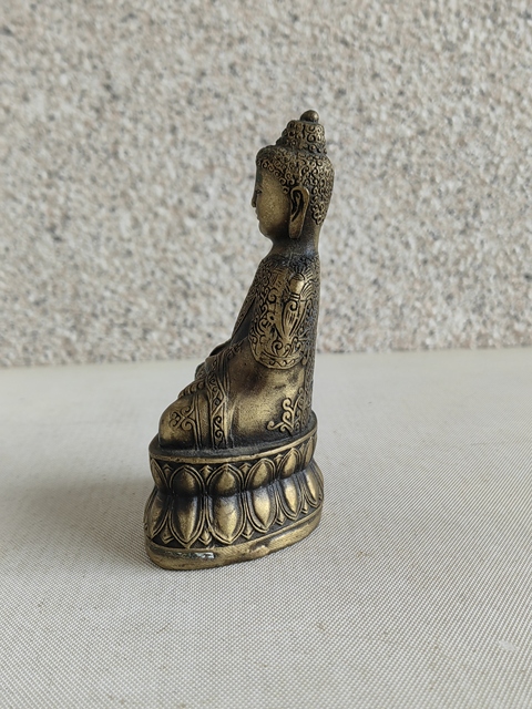 古玩銅器銅釋迦摩尼真品鑒賞圖