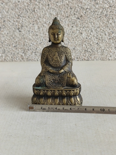 古玩銅器銅釋迦摩尼真品鑒賞圖