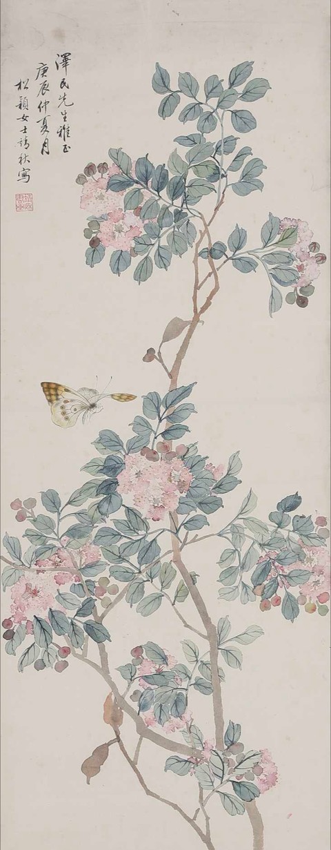 古玩字畫沒骨花鳥圖真品鑒賞圖