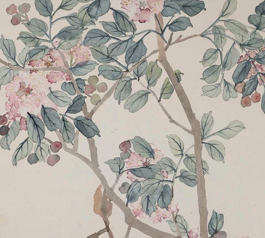 古玩字畫沒骨花鳥圖真品鑒賞圖