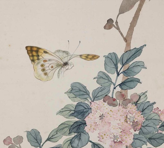 古玩字畫沒骨花鳥圖真品鑒賞圖