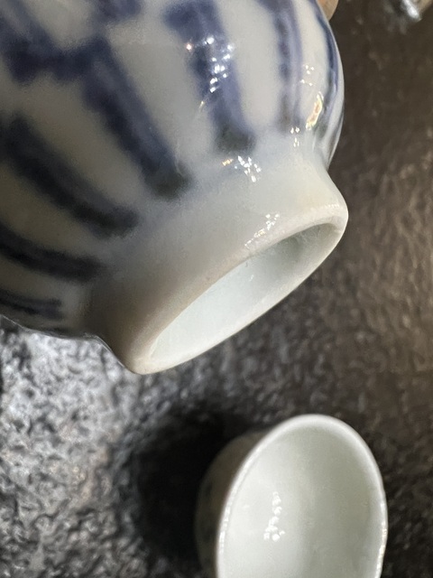 古玩陶瓷青花杯三個(gè)真品鑒賞圖