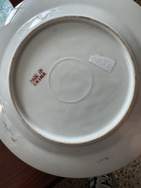 古玩陶瓷廣彩官上加官盤真品鑒賞圖