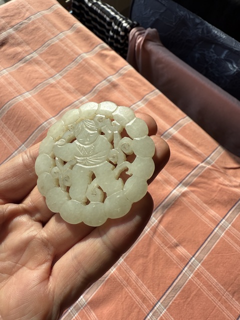 古玩玉器和田玉雕“童子佩”真品鑒賞圖