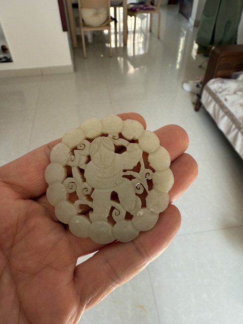 古玩玉器和田玉雕“童子佩”真品鑒賞圖