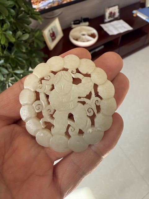 古玩玉器和田玉雕“童子佩”真品鑒賞圖