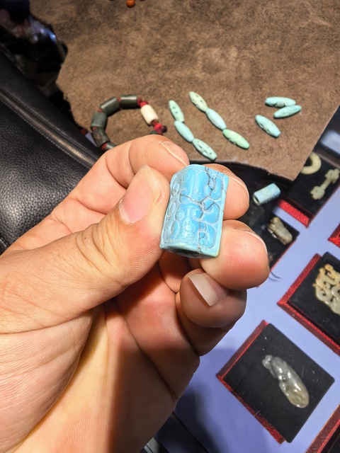 古玩雜項(xiàng)綠松石真品鑒賞圖