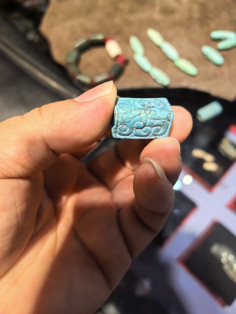 古玩雜項(xiàng)綠松石真品鑒賞圖