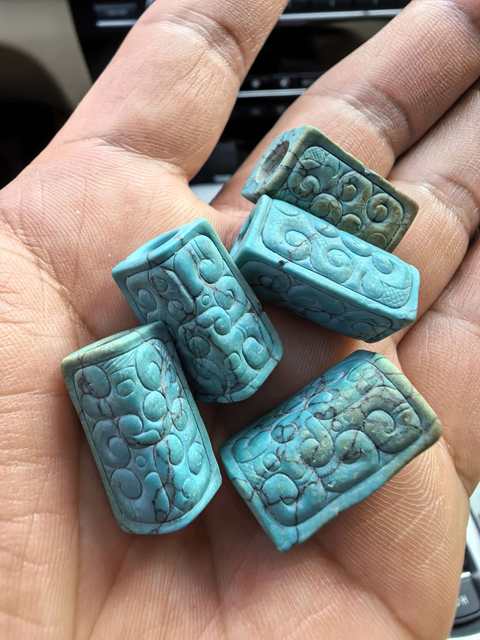 古玩雜項(xiàng)綠松石真品鑒賞圖