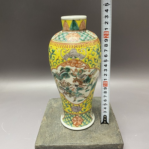 古玩陶瓷刀馬人雞腿瓶真品鑒賞圖