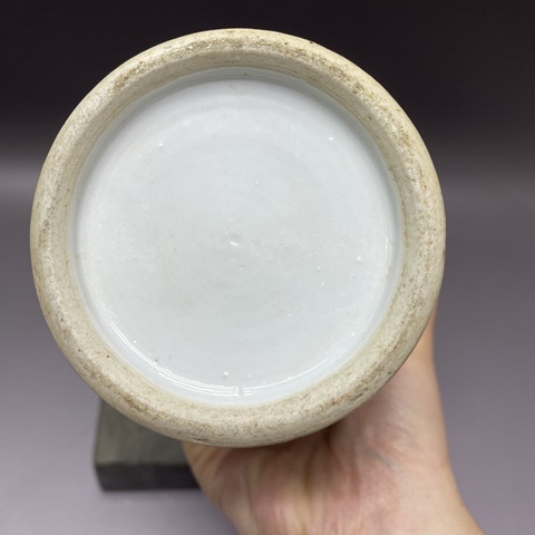 古玩陶瓷刀馬人雞腿瓶真品鑒賞圖