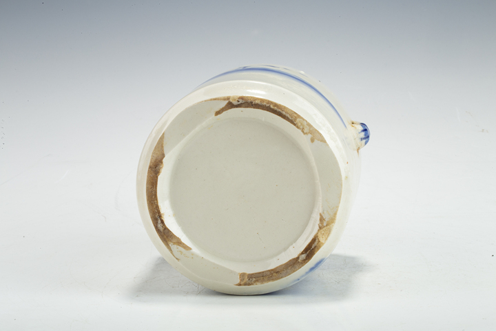 古玩陶瓷民國·青花山水紋蓋盅真品鑒賞圖