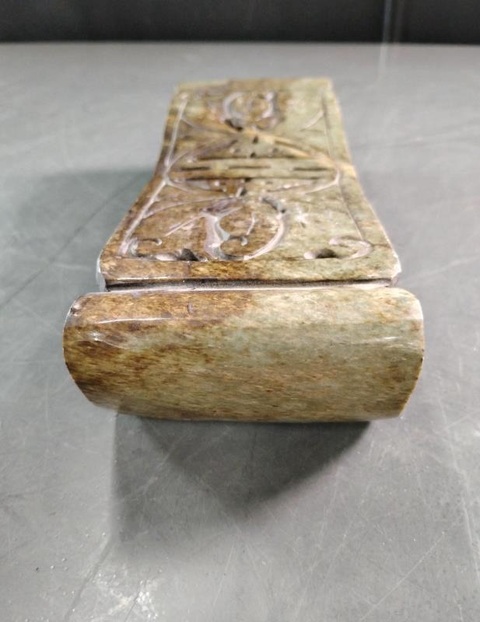 古玩玉器地方料玉枕真品鑒賞圖