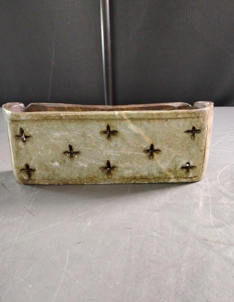 古玩玉器地方料玉枕真品鑒賞圖