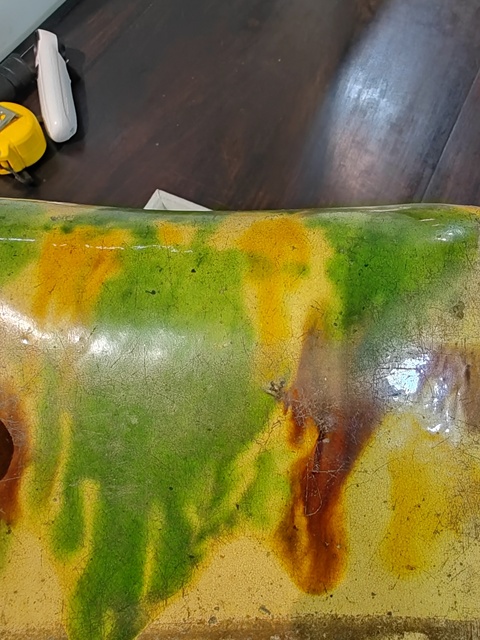 古玩陶瓷石灣馬鞍形三彩枕真品鑒賞圖