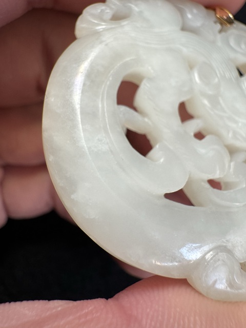 古玩玉器和田玉雕“螭龍佩”真品鑒賞圖