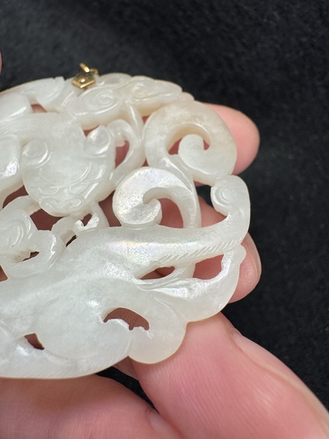 古玩玉器和田玉雕“螭龍佩”真品鑒賞圖