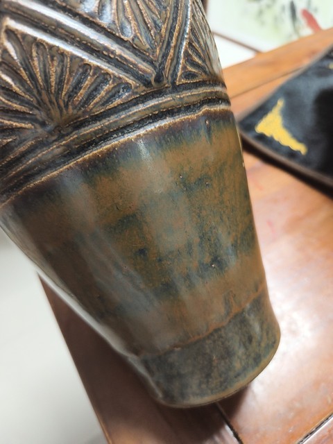 古玩陶瓷磁州窯剔花梅瓶真品鑒賞圖