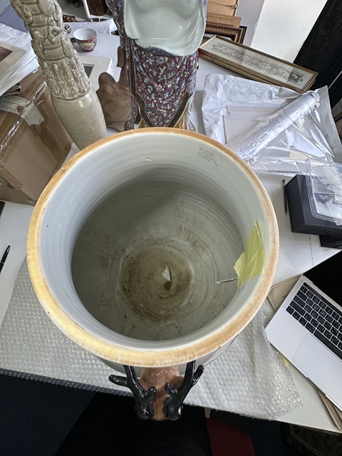 古玩陶瓷粉彩百鹿尊真品鑒賞圖