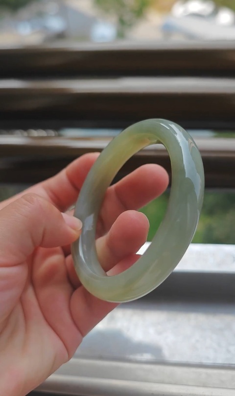 古玩玉器青玉手鐲真品鑒賞圖