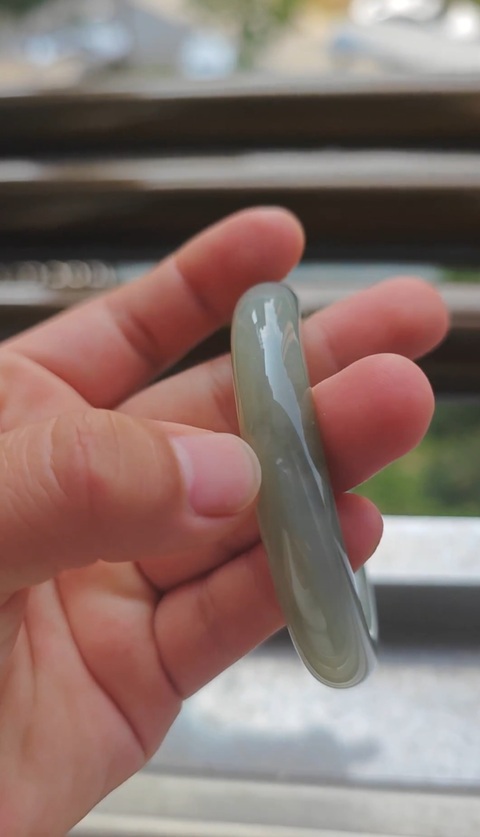 古玩玉器青玉手鐲真品鑒賞圖