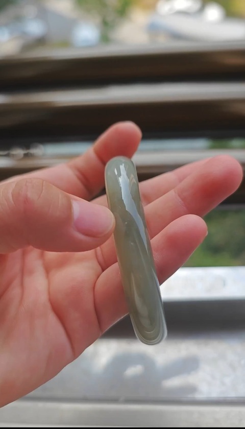 古玩玉器青玉手鐲真品鑒賞圖