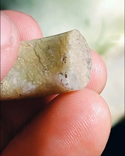 古玩玉器玉鐲殘件真品鑒賞圖