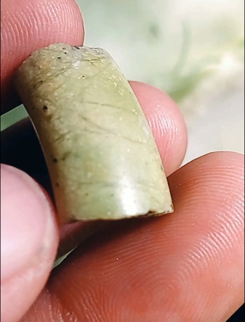 古玩玉器玉鐲殘件真品鑒賞圖