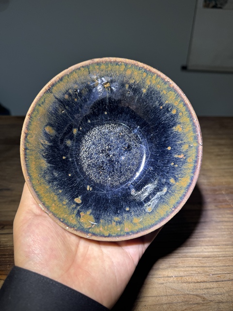 古玩陶瓷清代， 磁州窯、茶盞拍賣，當(dāng)前價(jià)格98元