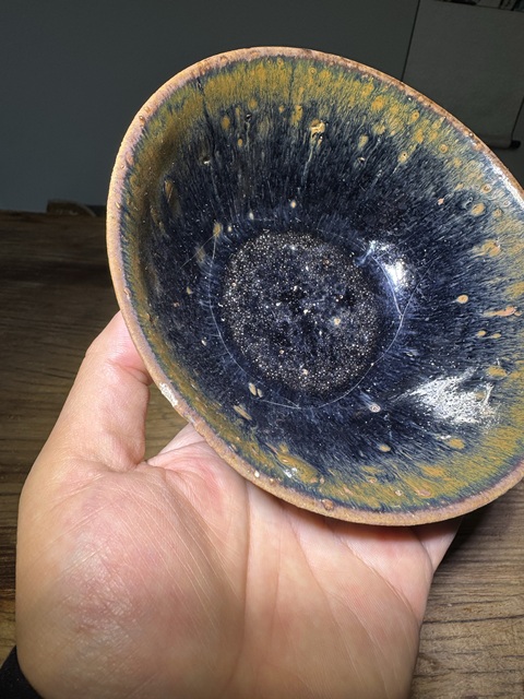 古玩陶瓷清代， 磁州窯、茶盞拍賣，當(dāng)前價(jià)格98元