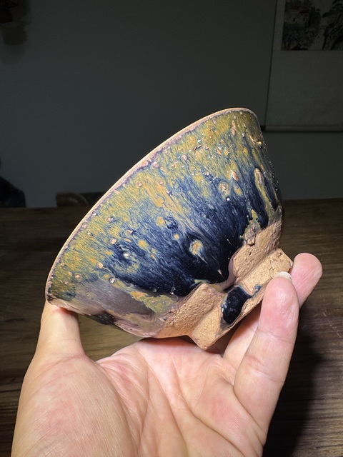 古玩陶瓷清代， 磁州窯、茶盞拍賣，當(dāng)前價(jià)格98元