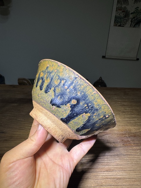 古玩陶瓷清代， 磁州窯、茶盞拍賣，當(dāng)前價(jià)格98元