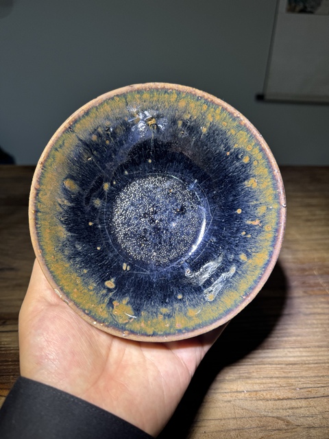 古玩陶瓷清代， 磁州窯、茶盞拍賣，當(dāng)前價(jià)格98元