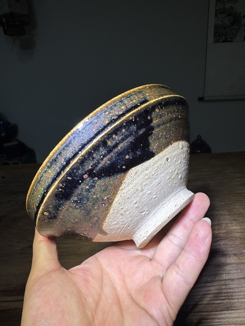 古玩陶瓷金元，磁州窯、鐵銹斑大碗拍賣(mài)，當(dāng)前價(jià)格288元