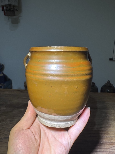 古玩陶瓷明代、磁州窯、茶葉罐拍賣，當(dāng)前價格288元